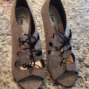 Night out high heel tie up shoes